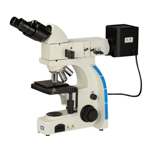 مجهر ضوئي مركب ثنائي العينين مع نظام تصحيح الألوان اللانهائي